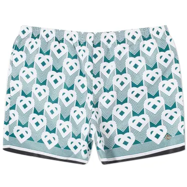 Casablanca Printed Swim Green Shorts
