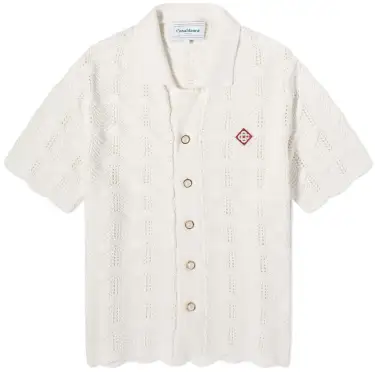 Casablanca Wave Knit Short Sleeve Shirt